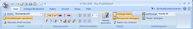 style of the multifunction toolbar