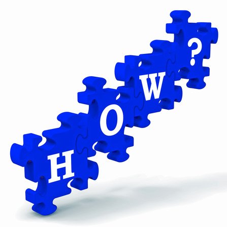 How? Puzzle Shows Different Ways Or Methods To Solve Problems