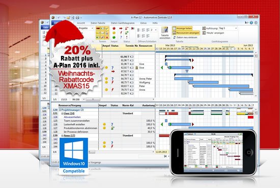 Weihnachstrabatt-Aktion mit A-Plan